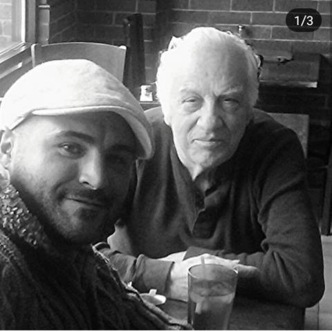 "Little Mac" and legendary fight manager & friend Al Certo having lunch.