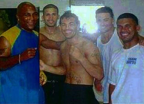 Little Mac became an official member of Team Gatti in 2005. Here McDermott is pictured with Buddy McGirt, Arturo Gatti and Teddy Cruz in Gattis Vero Beach Training Camp.